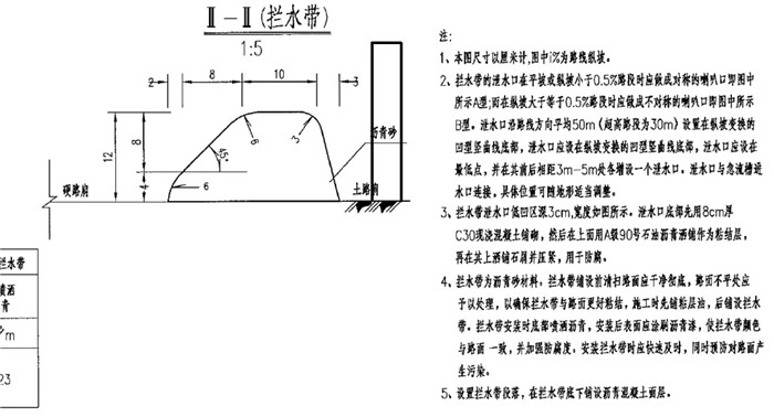 標準混凝土攔水帶圖紙